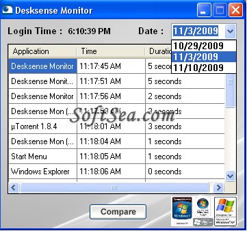 Desksense Monitor Screenshot
