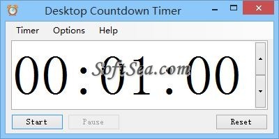 Desktop Countdown Timer Screenshot