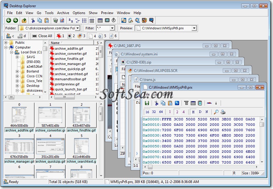 Desktop Explorer Screenshot