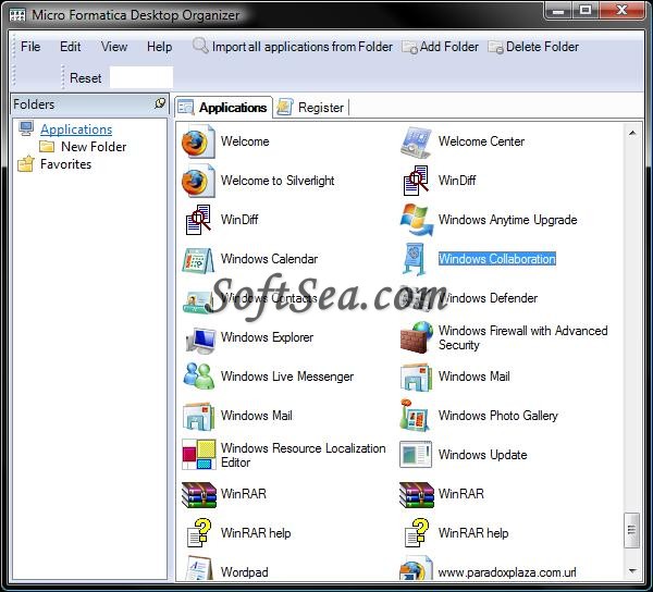 Desktop Organizer Screenshot