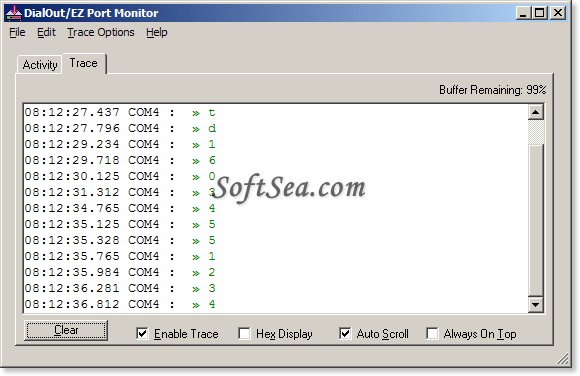 DialOut/EZ COM Port Redirector Screenshot