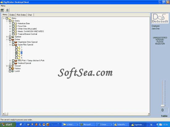 DigiWaiter POS Suite - Desktop Client Screenshot