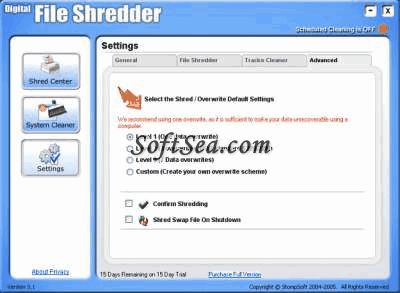 Digital File Shredder Pro Screenshot
