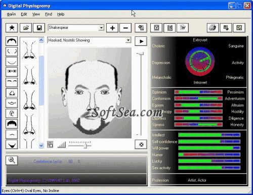 Digital Physiognomy Screenshot