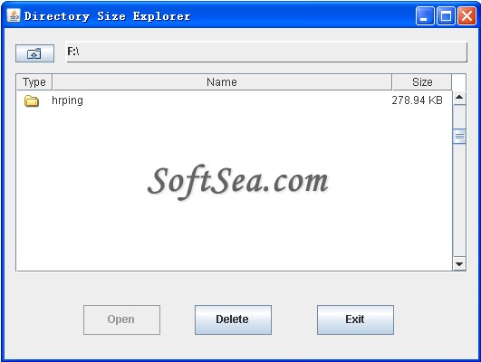 Directory Size Explorer Screenshot