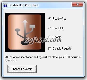 Disable USB Ports Tool Screenshot