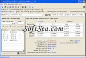 Discounted Cash Flow Analysis Calculator Screenshot