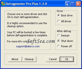 Disk Defragmenter Pro Plus Screenshot