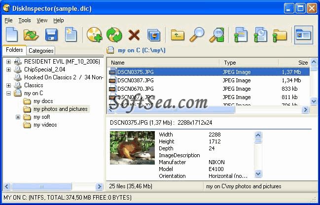 Disk Inspector Screenshot