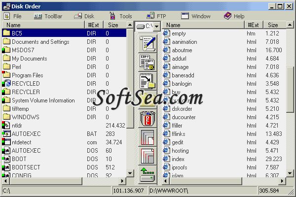 Disk Order Screenshot