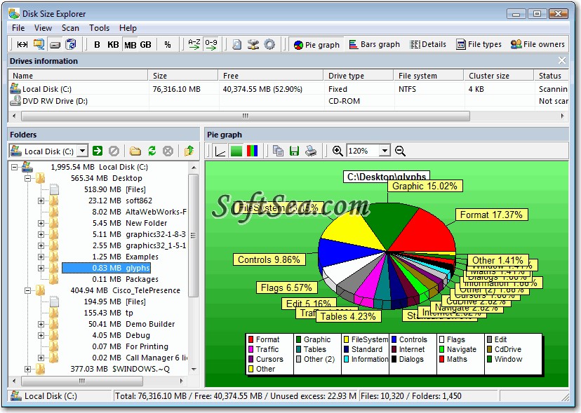 Disk Size Explorer Screenshot