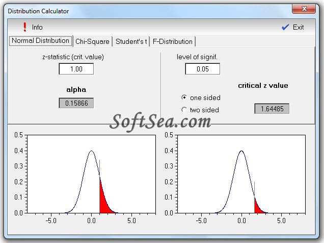 Distribution Calculator Screenshot