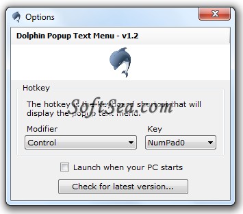 Dolphin Text Editor Menu Screenshot