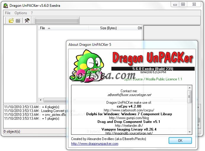 Dragon UnPACKer Screenshot