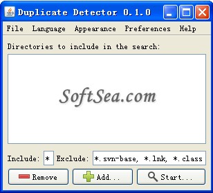 Duplicate Detector Screenshot