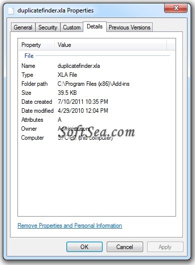 Duplicate Finder for Microsoft Excel Screenshot