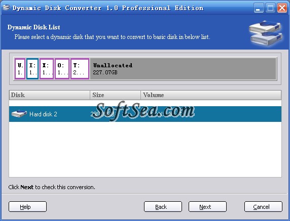 Dynamic Disk Converter Screenshot