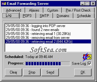 EFS (Email Forwarding System) Screenshot
