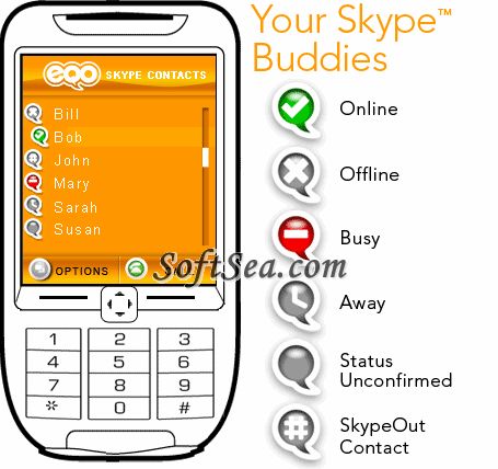 EQO Mobile for Skype Screenshot