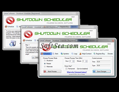 ES Shutdown Scheduler Screenshot