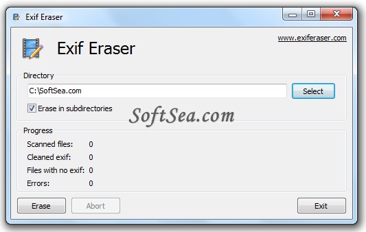 EXIF Eraser Screenshot