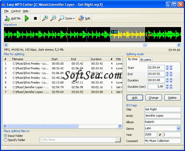Easy MP3 Cutter Screenshot
