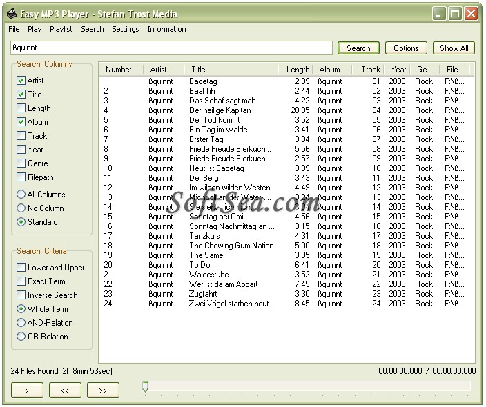 Easy MP3 Player Screenshot