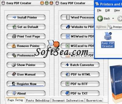 Easy PDF Creator Screenshot