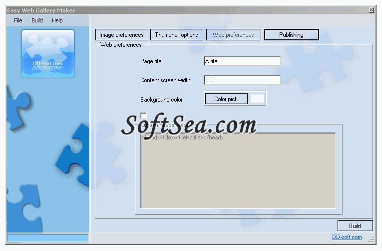 Easy Web Gallery Maker Screenshot