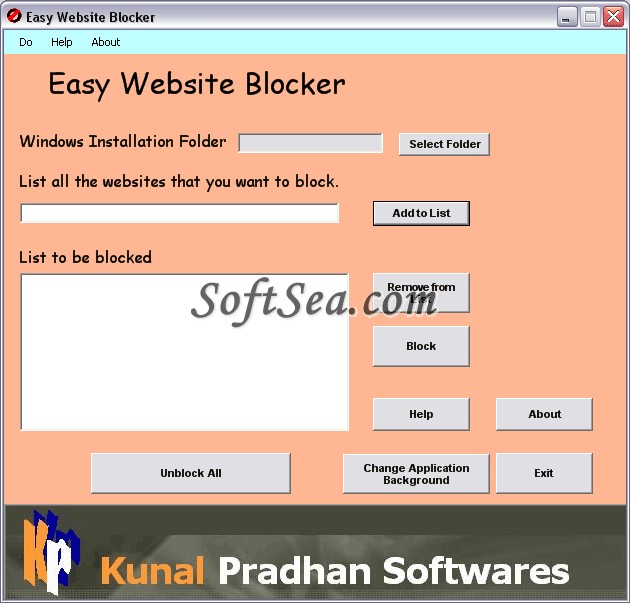 Easy Website Blocker Screenshot