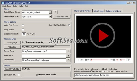 EasyFLV Streaming Video Screenshot