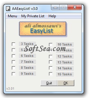 EasyList Screenshot