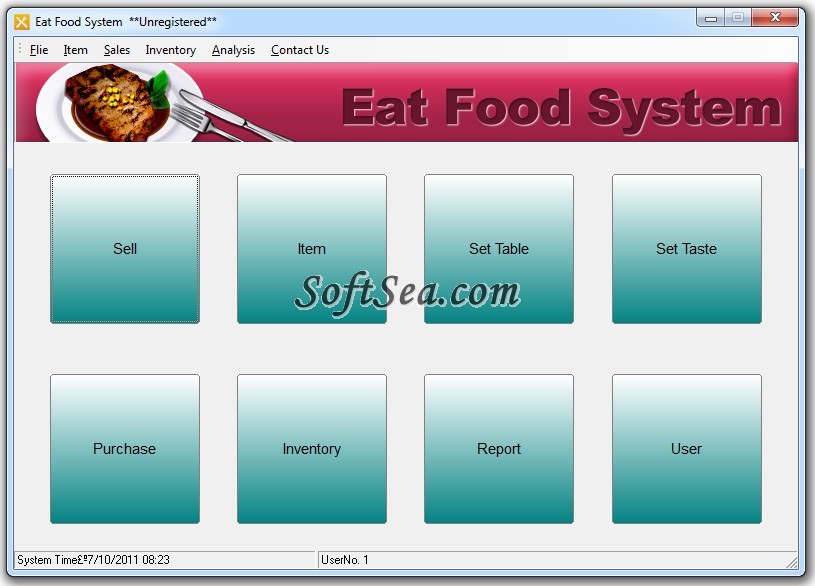 Eat Food System Screenshot