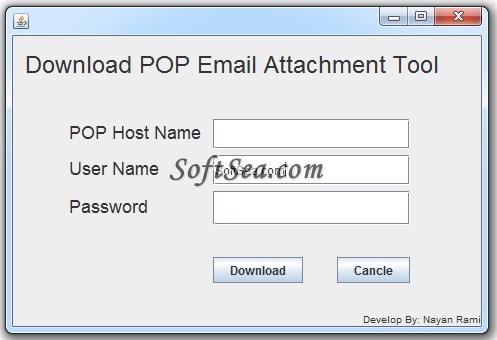 Email Attachment Download Client Screenshot