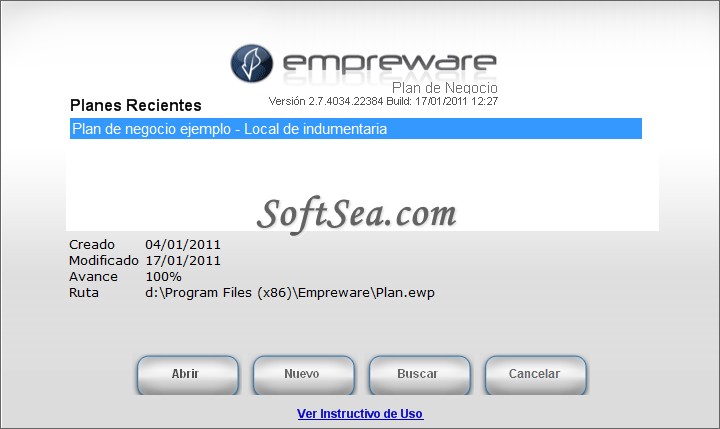 Empreware Business Plan Screenshot