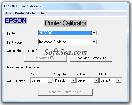 Epson Color Calibrator Screenshot