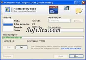 F-Recovery for CompactFlash Screenshot