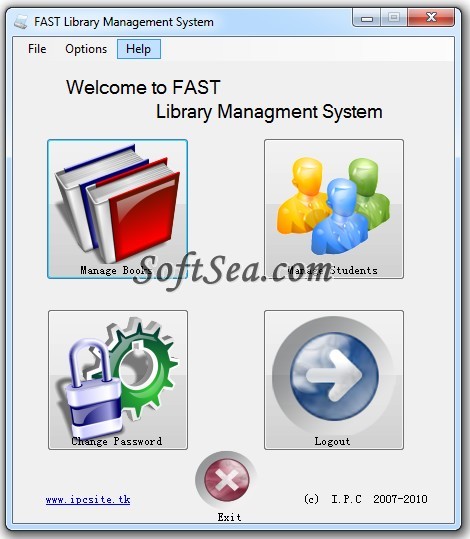 FAST Library Management System Screenshot
