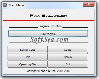 FAX Balancer Screenshot