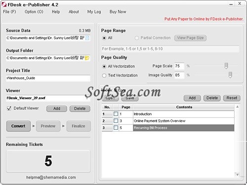 FDesk e-Publisher Screenshot