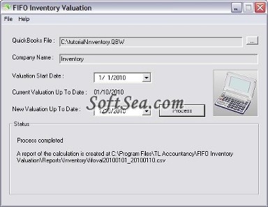 FIFO Inventory Valuation Screenshot