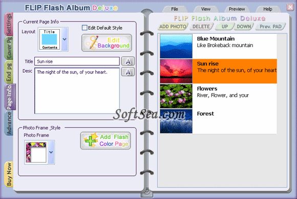 FLIP Flash Album Deluxe Screenshot