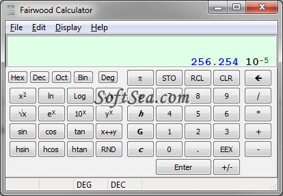Fairwood Calculator Screenshot