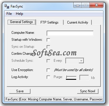 FavSync Screenshot