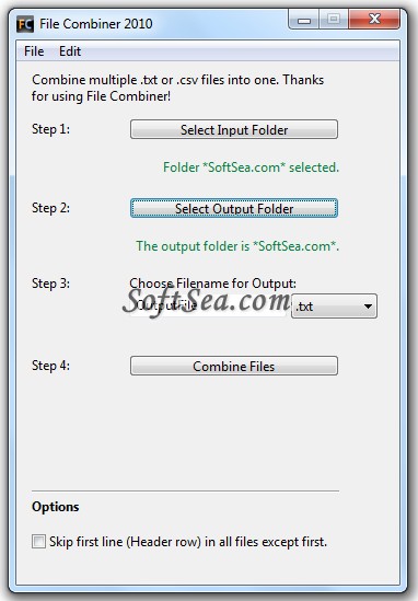 File Combiner Screenshot