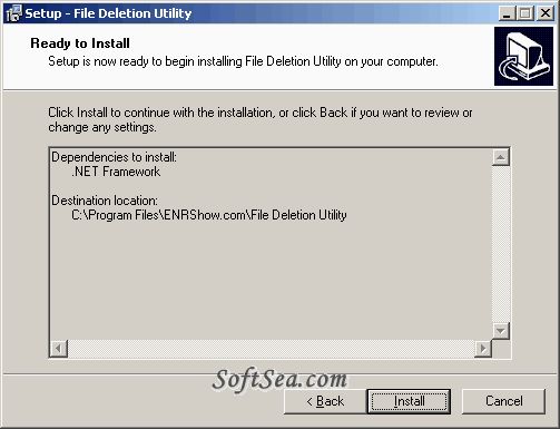 File Deletion Utility Screenshot