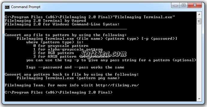 FileImaging Terminal Screenshot