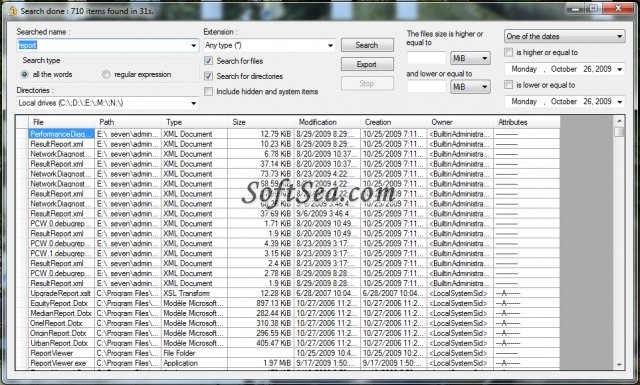 FileSearch Screenshot