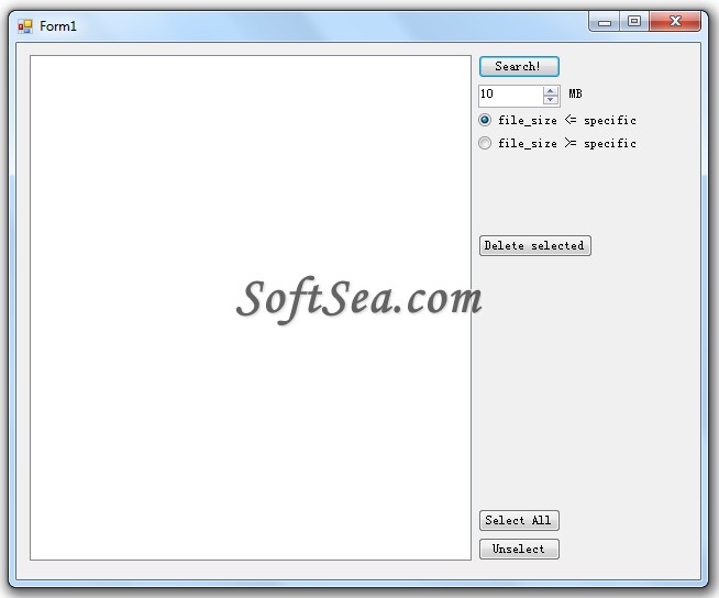 FileSystemCleaner Screenshot