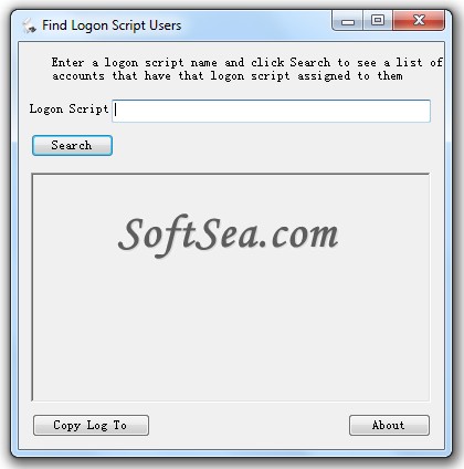 Find Logon Script Users Screenshot